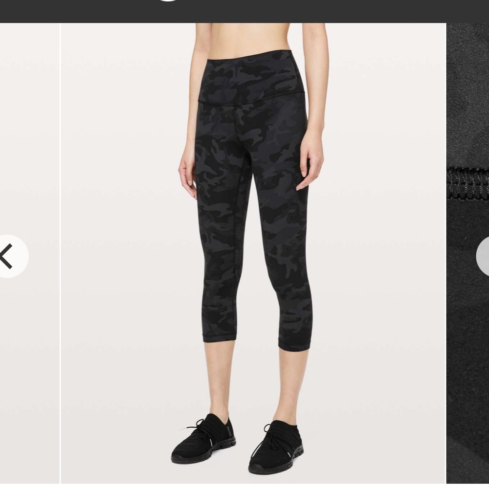 Lululemon align 21” camo black sz 6 - Picture 1 of 8